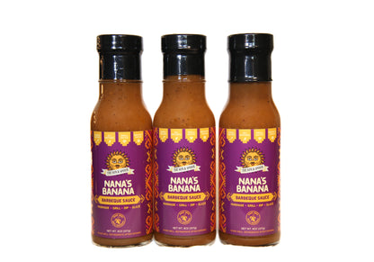 Nana's Banana Barbeque Sauce Triple Set (Best Value - Save $6)