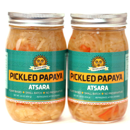 Pickled Papaya Atsara Double Delight