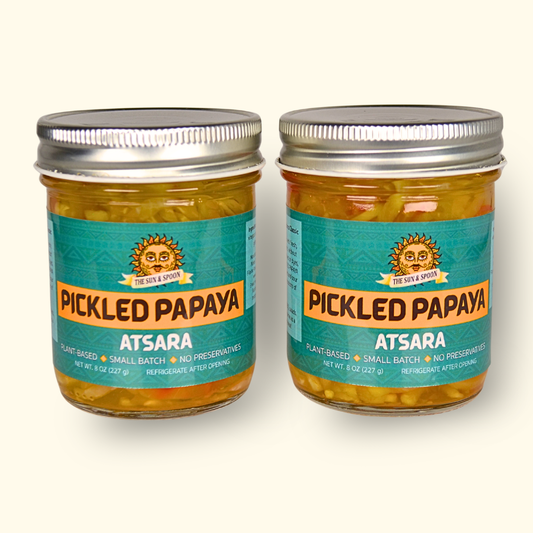 Pickled Papaya Atsara Petite Jar (8 oz) Duo (Save $2)